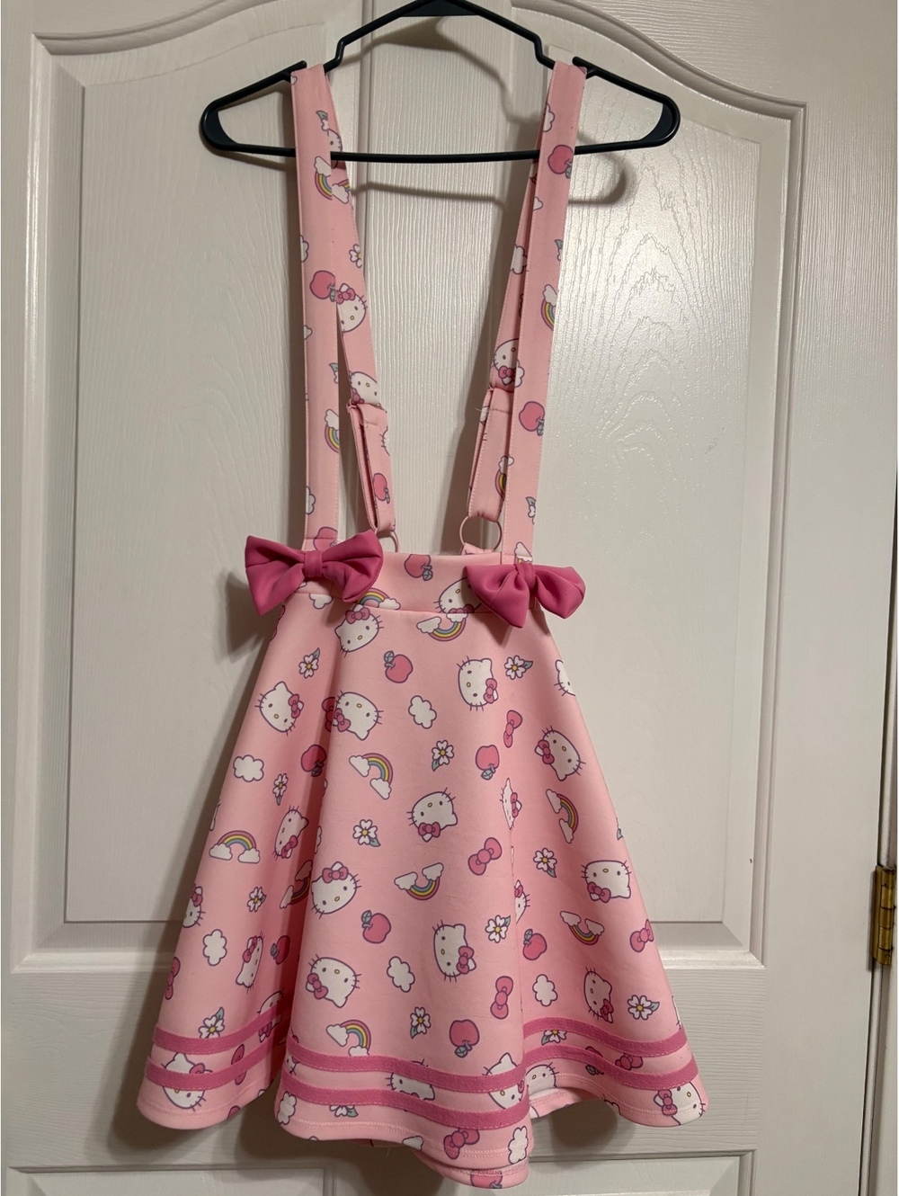 Hello Kitty Mini Skirt with Suspenders size large